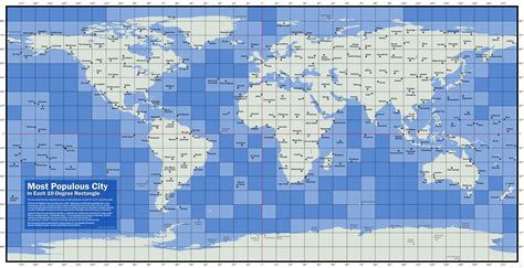 Latitude and Longitude of World's Largest Cities .